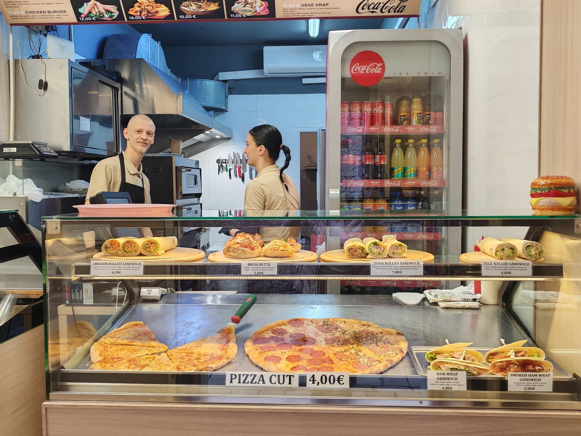 Restaurant counter